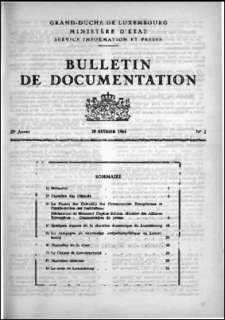 Bulletin de documentation n° 2/1964