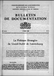 Bulletin de documentation 3/1964