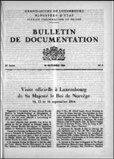 , Bulletin de documentation 9/1964