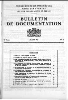 , Bulletin de documentation 11/1965