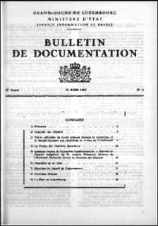 Bulletin de documentation n° 4/1965