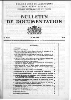 , Bulletin de documentation 9/1965