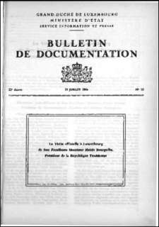 Bulletin de documentation n° 10/1966
