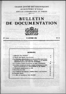 , Bulletin de documentation 13/1966