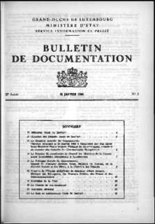 Bulletin de documentation n° 2/1966