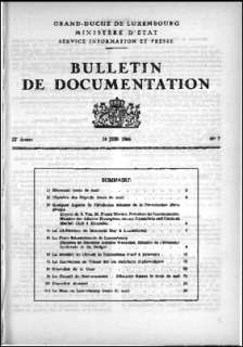 , Bulletin de documentation 7/1966