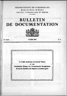 Bulletin de documentation 8/1966
