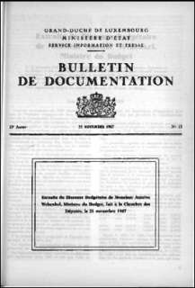 , Bulletin de documentation 13/1967