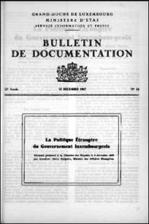 , Bulletin de documentation 14/1967