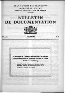 Bulletin de documentation n° 3/1967