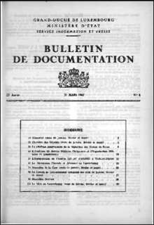 Bulletin de documentation n° 4/1967