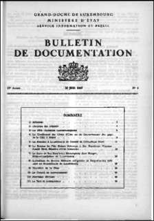 Bulletin de documentation n° 6/1967