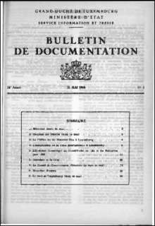 , Bulletin de documentation 5/1968