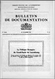 , Bulletin de documentation 13/1969