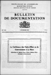 , Bulletin de documentation 14/1969