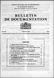 Bulletin de documentation n° 15/1969