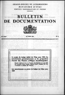 Bulletin de documentation 2/1969