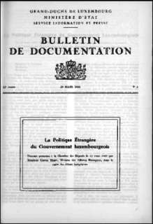 , Bulletin de documentation 3/1969
