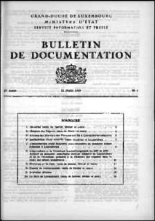 Bulletin de documentation 4/1969