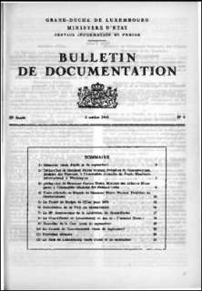 , Bulletin de documentation 9/1969