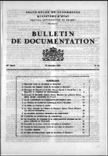 , Bulletin de documentation 10/1970