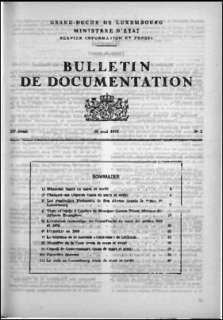 Bulletin de documentation 2/1970