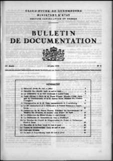 Bulletin de documentation 3/1970