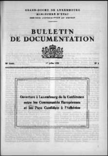 Bulletin de documentation n° 4/1970