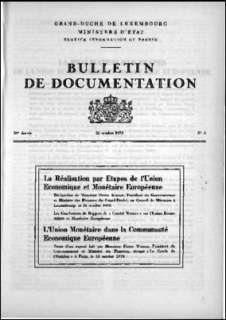 Bulletin de documentation n° 6/1970