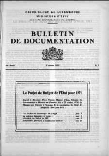 , Bulletin de documentation 7/1970