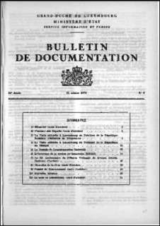 , Bulletin de documentation 9/1970
