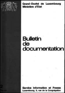 , Bulletin de documentation 2/1971