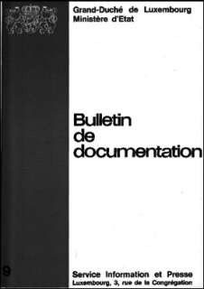 Bulletin de documentation 9/1971