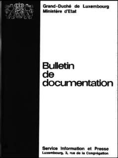, Bulletin de documentation 4/1972