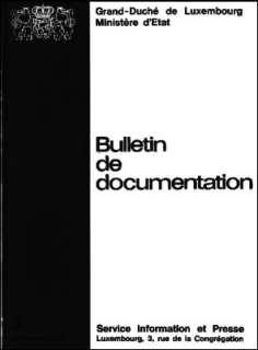 , Bulletin de documentation 5/1972
