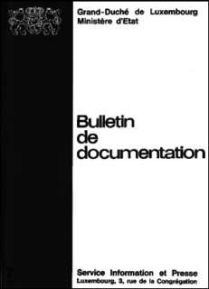 , Bulletin de documentation 7/1972