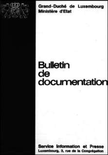 Bulletin de documentation 9/1972