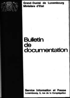 Bulletin de documentation 4/1973
