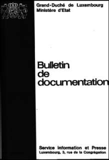 , Bulletin de documentation 5/1973