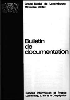 , Bulletin de documentation 4/1974