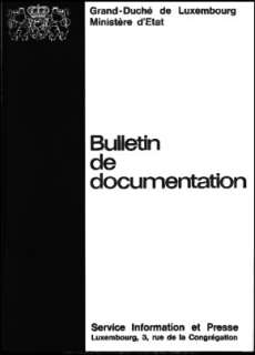 Bulletin de documentation 9/1974
