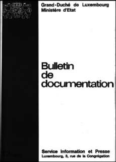 , Bulletin de documentation 10/1975