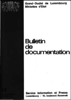 Bulletin de documentation 12/1975