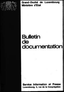 Bulletin de documentation 2/1975