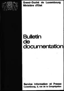 , Bulletin de documentation 3/1975