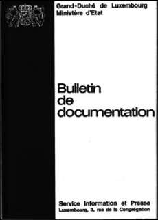 , Bulletin de documentation 6/1975