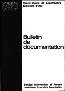 , Bulletin de documentation 7/1975