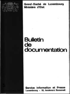 , Bulletin de documentation 5/1976