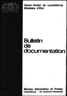 Bulletin de documentation 1/1977