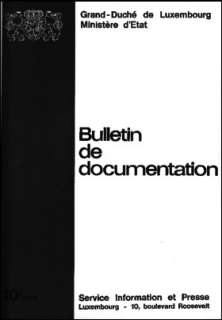 , Bulletin de documentation 10/1977
